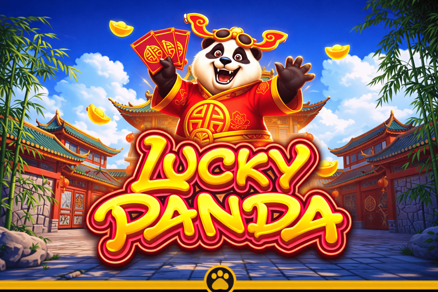 Lucky Panda: Harmoni  Tradisional yang Menenangkan